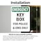 Signmission Key Box For Police And EMS Only, 7 in W x Rectangle, Vinyl Decal OS-2PACK-EM-D-710-V-10458 - alternate 2
